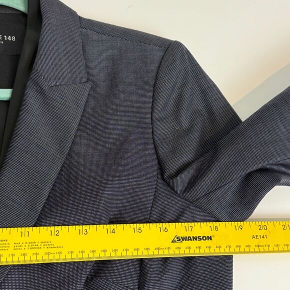 Lafayette 148 New York Virgin Wool Silk Career Grey 8 - Picture 8 of 10